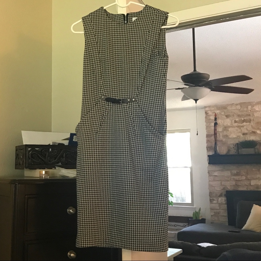 Calvin Klein houndstooth dress